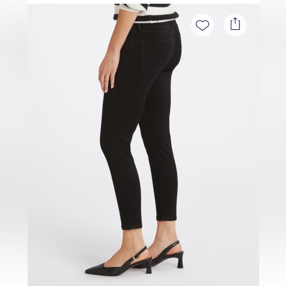 Emma Mid Rise Finished Hem Ankle Skinny Jean
